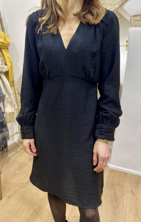 Robe courte MALABANA noire – Image 2