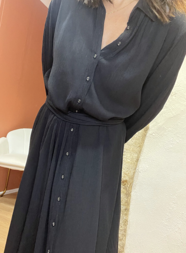 Robe longue FANNY noire – Image 4