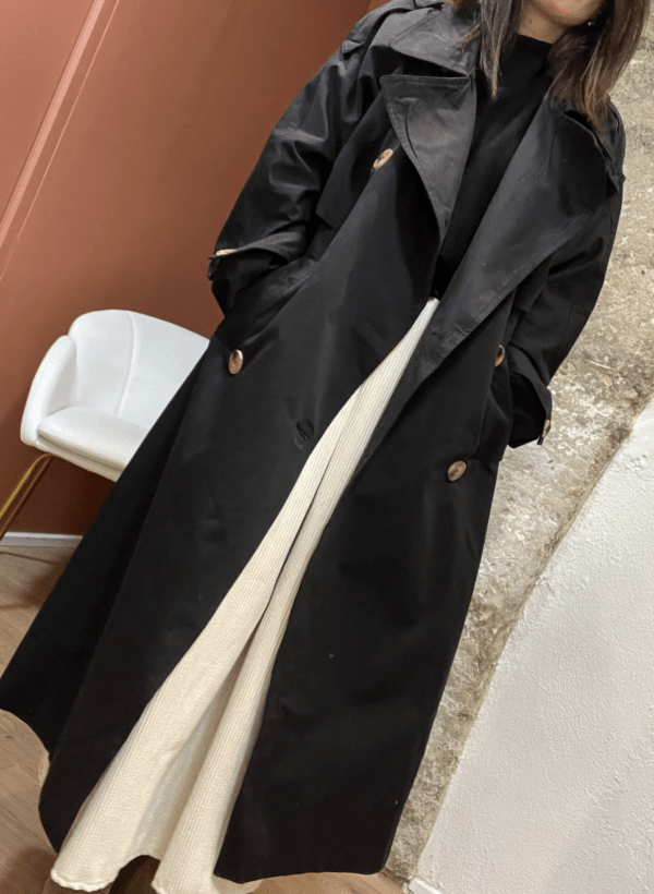 Trench coat JEAN noir