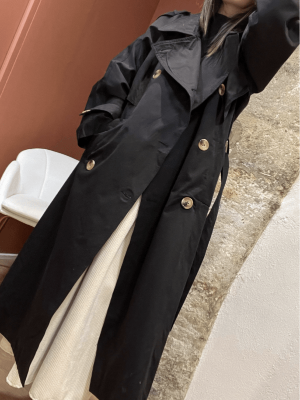 Trench coat JEAN noir – Image 2