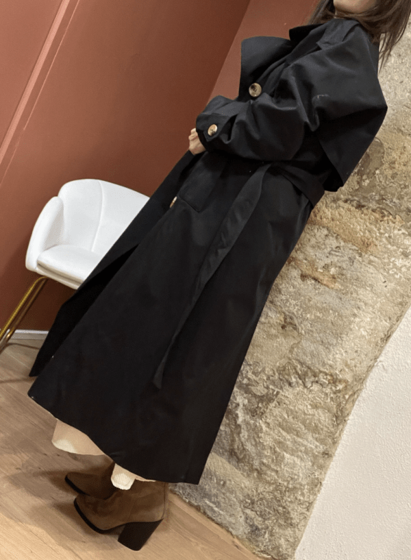 Trench coat JEAN noir – Image 4