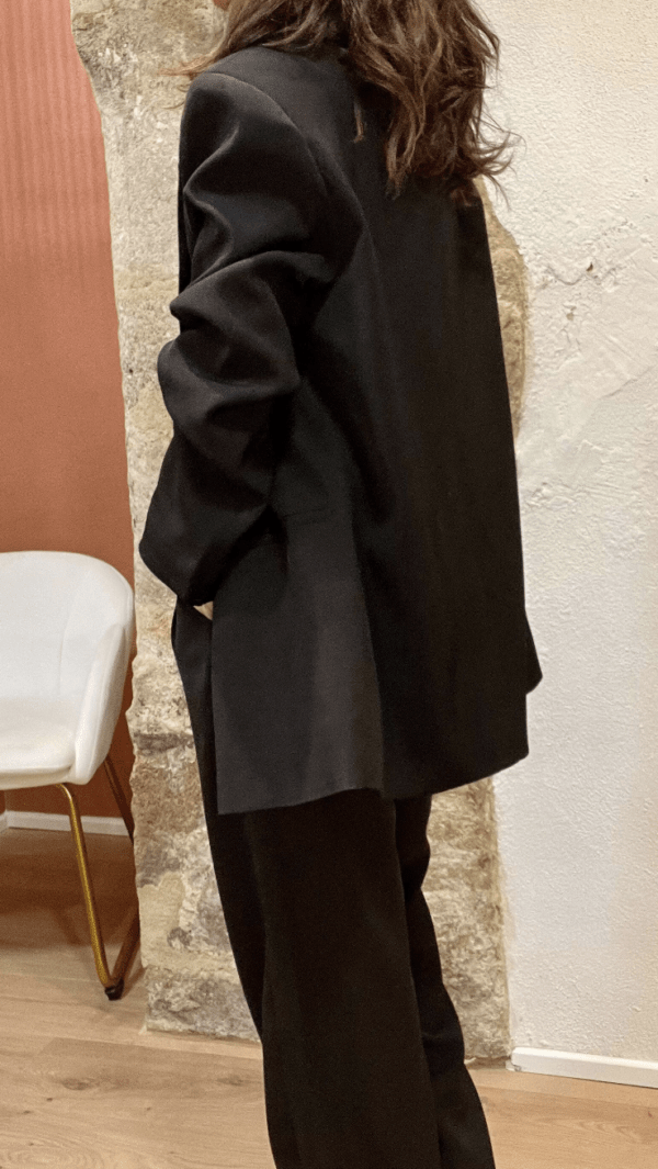 Blazer Élégant avec Doublure Léopard SEAN noir – Image 2