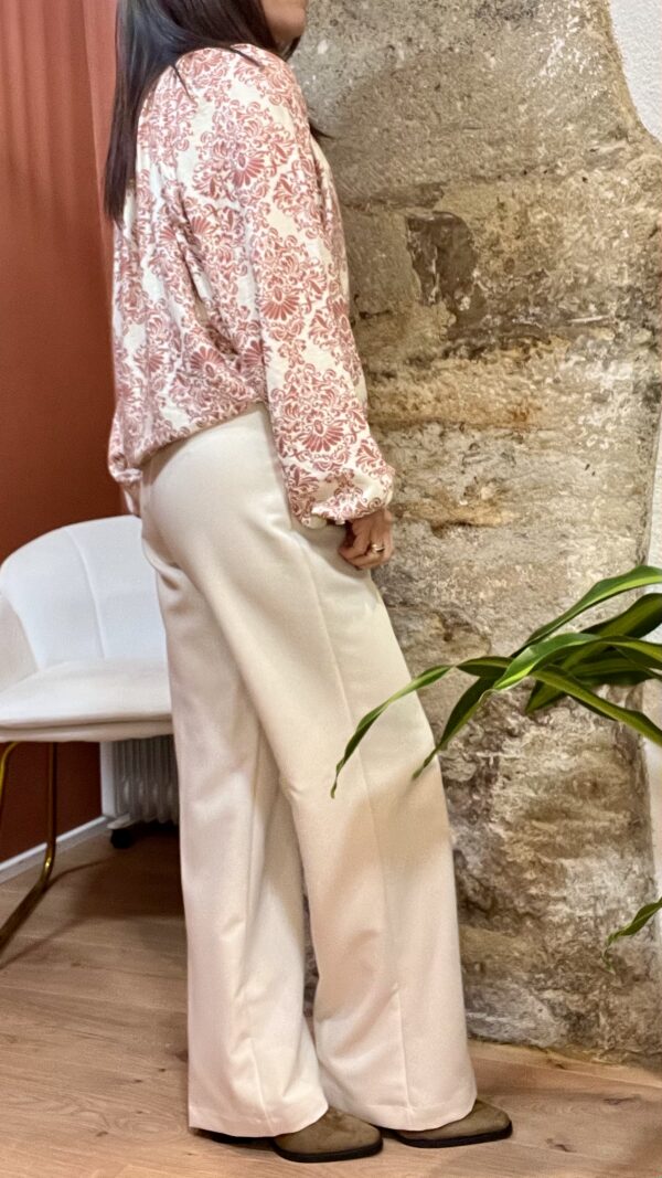 Pantalon Élégant avec Boutons LEON ivoire – Image 6